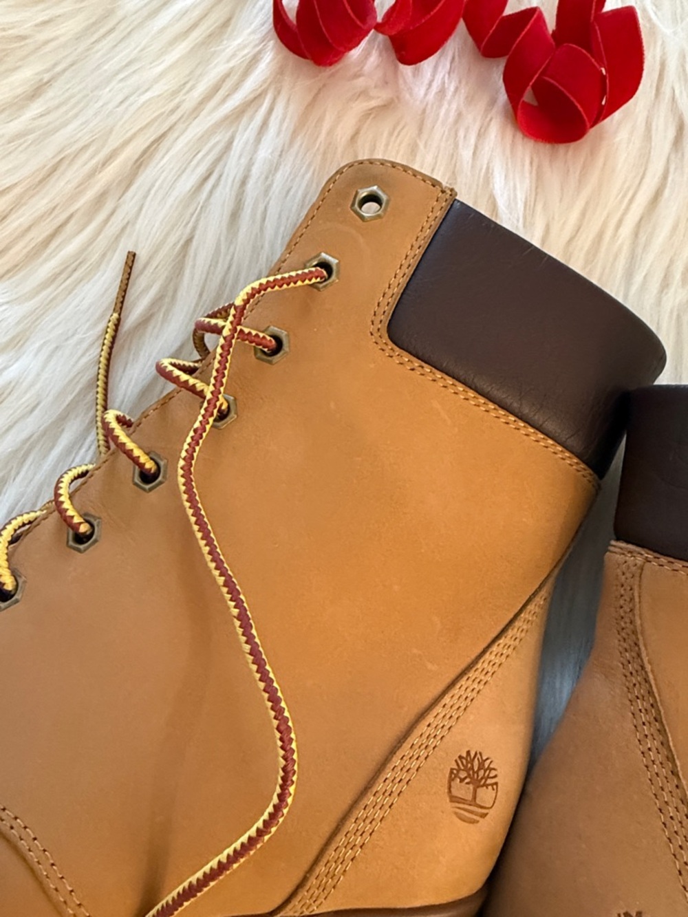 Timberland Women's Wheat Nubuck Lace-Up Block Heel Boots - Picture 7 of 14